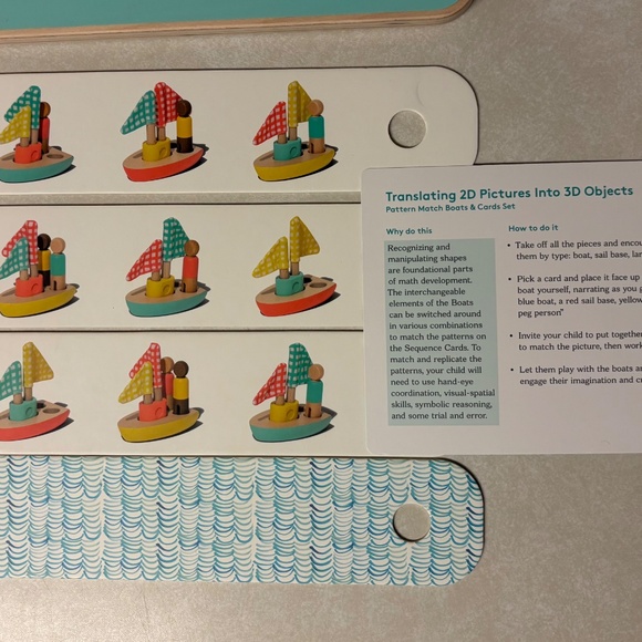 LOVEVERY Pattern Match Boats & Cards - The Analyst Play Kit Months 46, 47, 48 - Picture 4 of 5